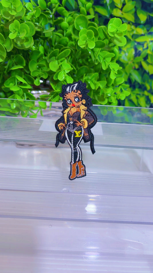 Betty iron on patch