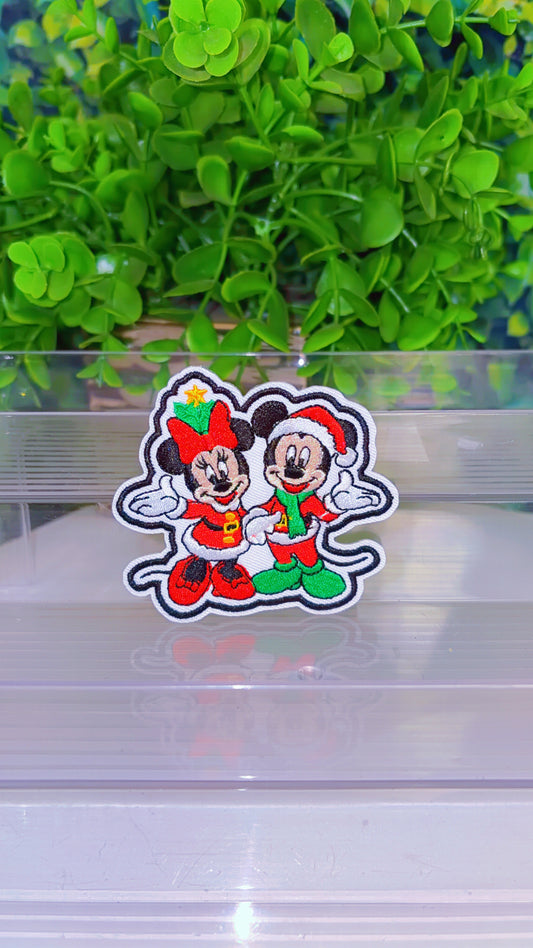 Mouse Christmas iron on patch