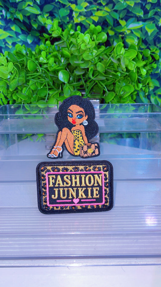 Fashion Junkie iron on patch set