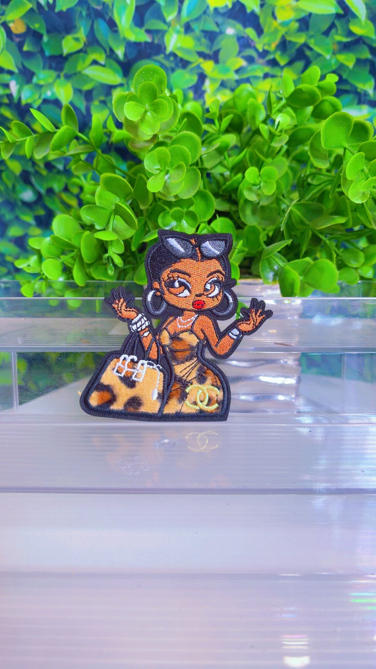 Leopard iron on patch 1