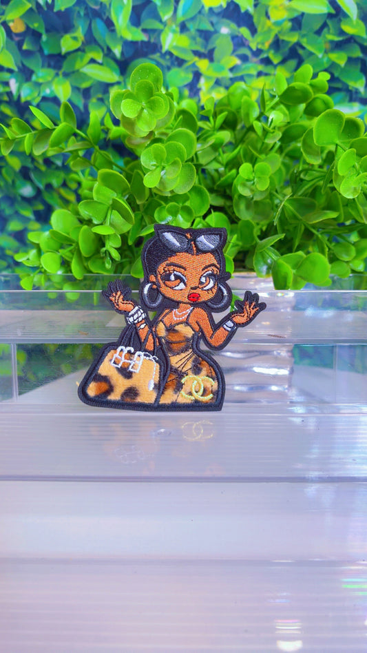 Leopard iron on patch 1