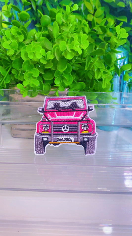 Girlie Jeep iron on patch