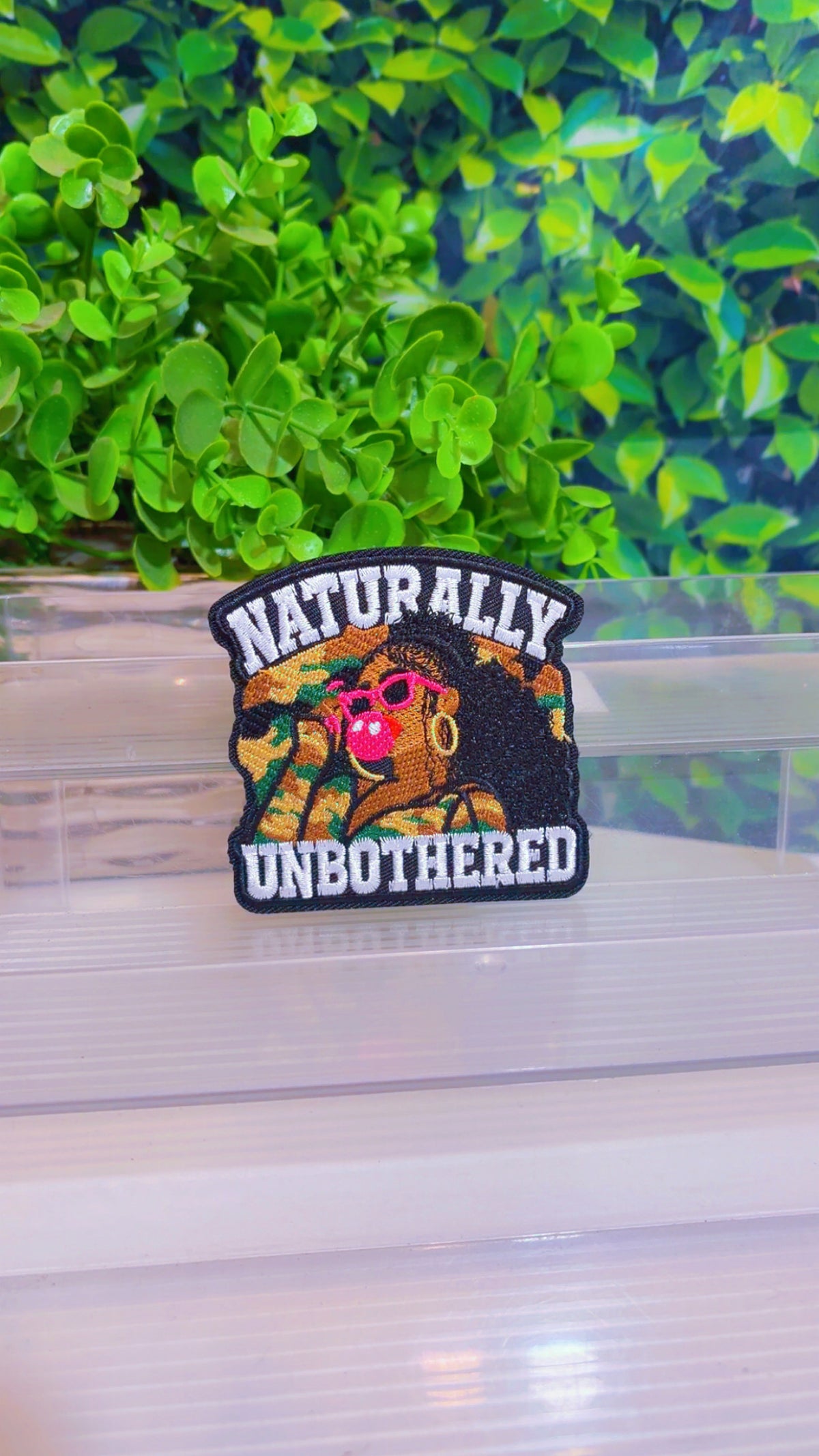 Naturally Unbothered iron on patch