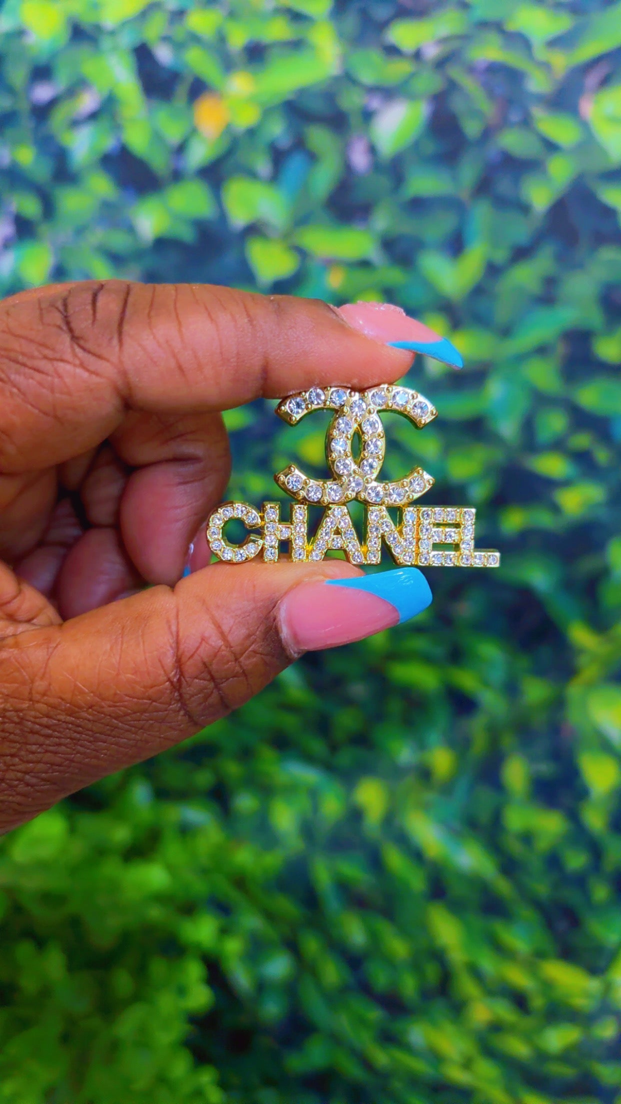 Gold or silver bling charm