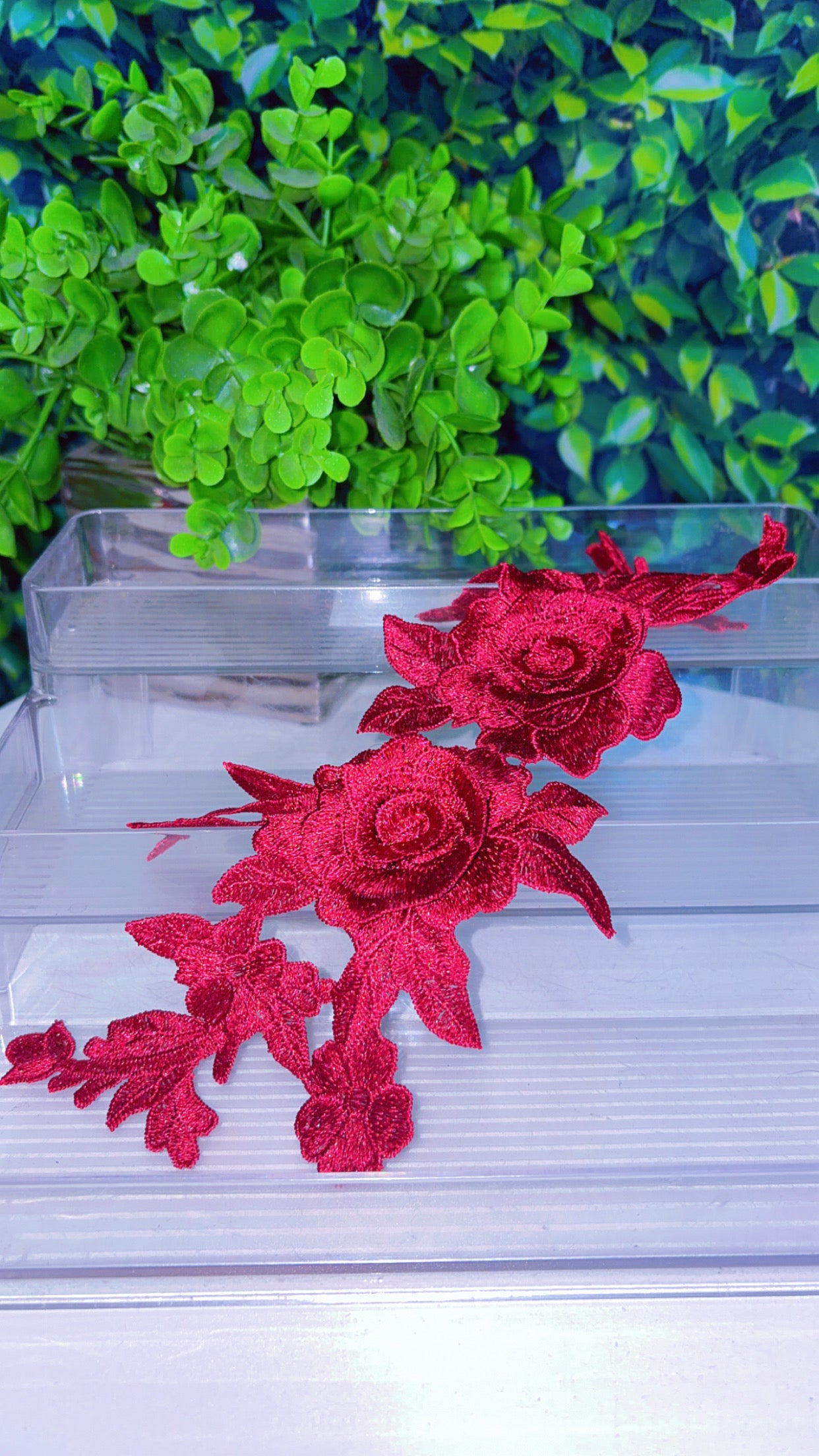 Burgundy 3d flower