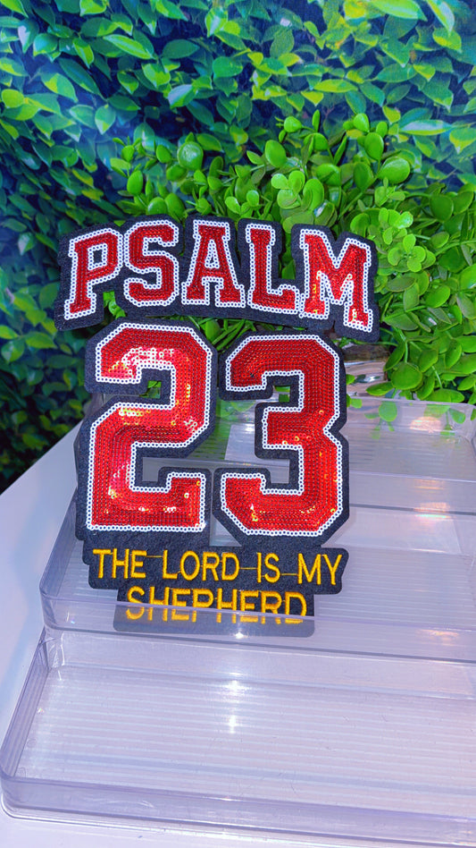 Psalm 23 iron on big patch
