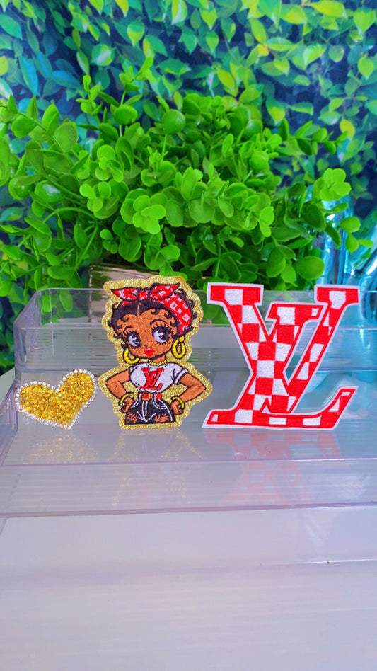 Baddie set of 3 iron on patches
