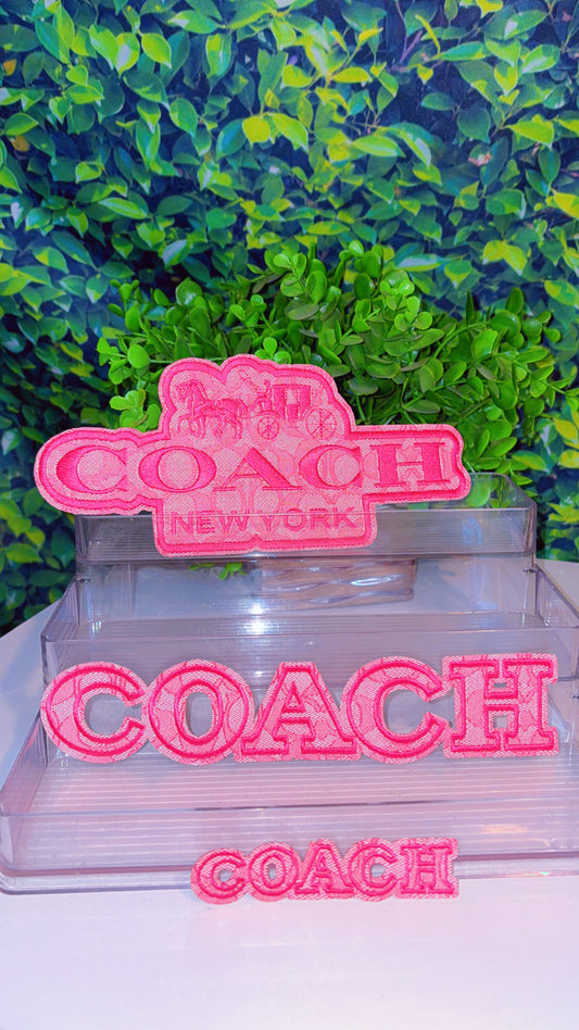 Pink inspired iron on patch set
