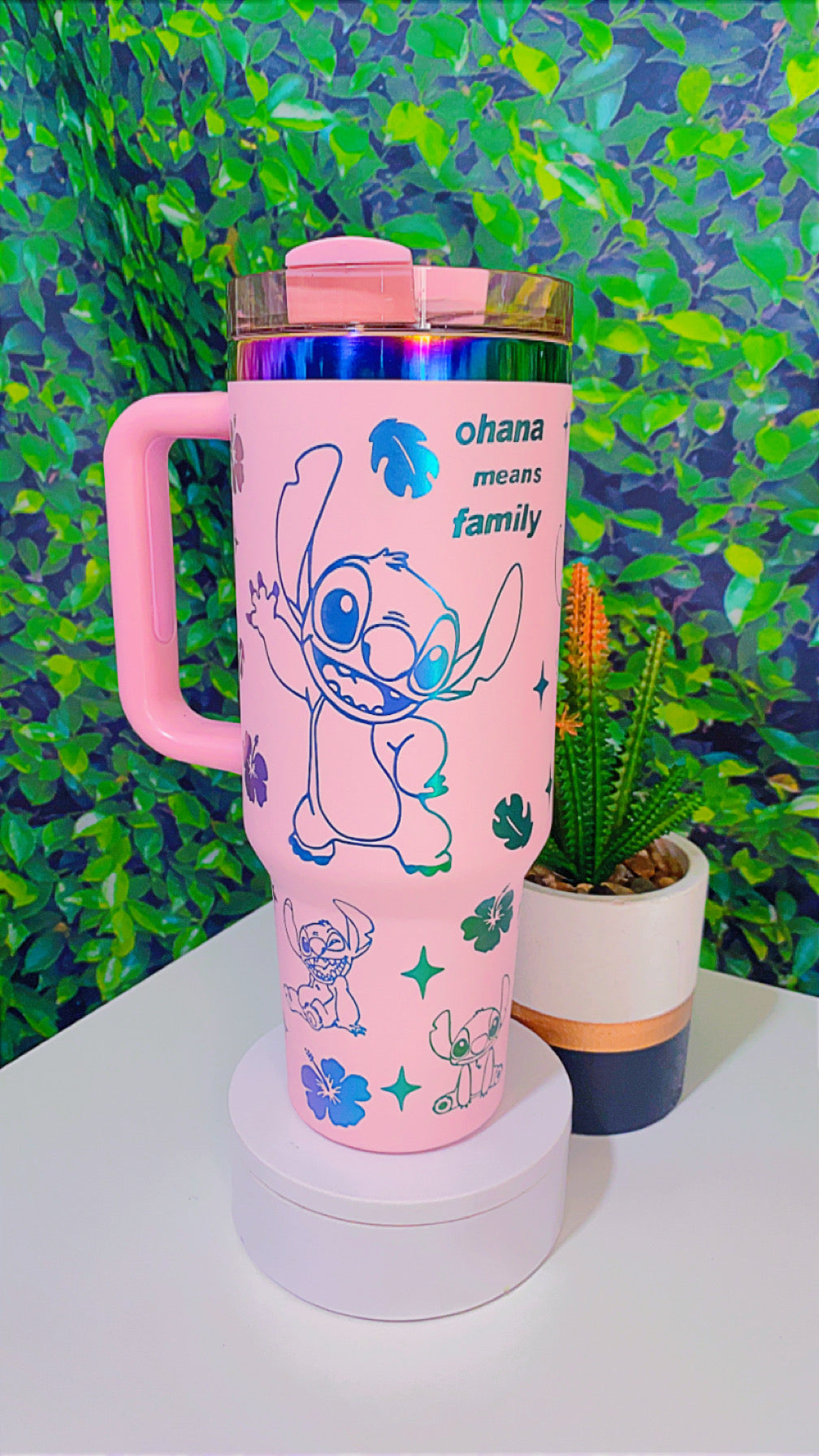 Ohana means family 40oz tumbler