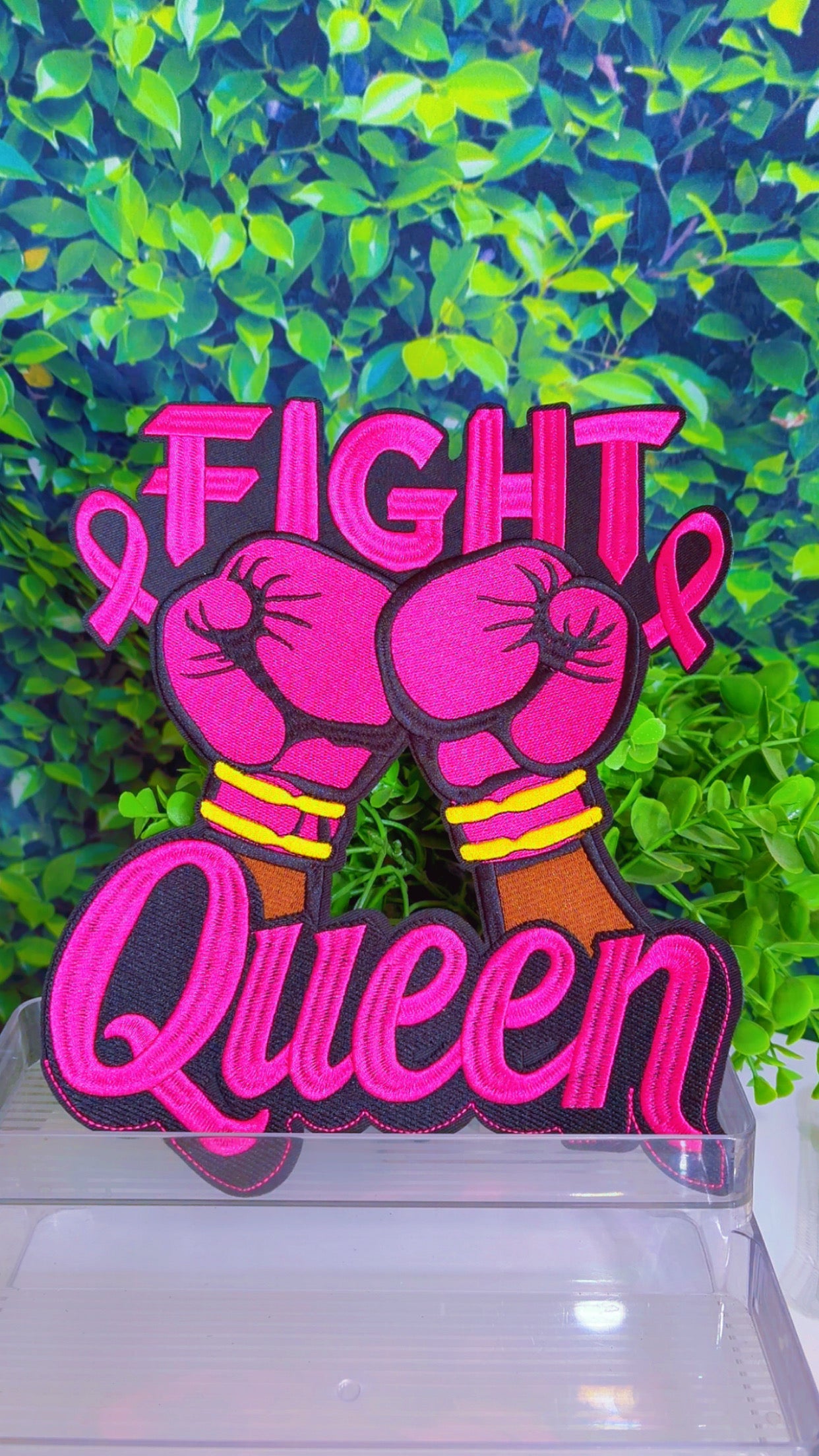 Fight Queen iron on patch medium, large and small