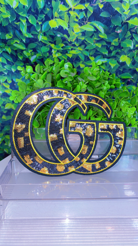 Big sequin iron on patch