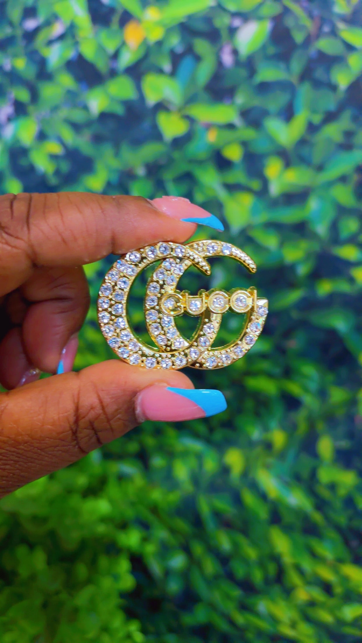 Gold or silver bling charm