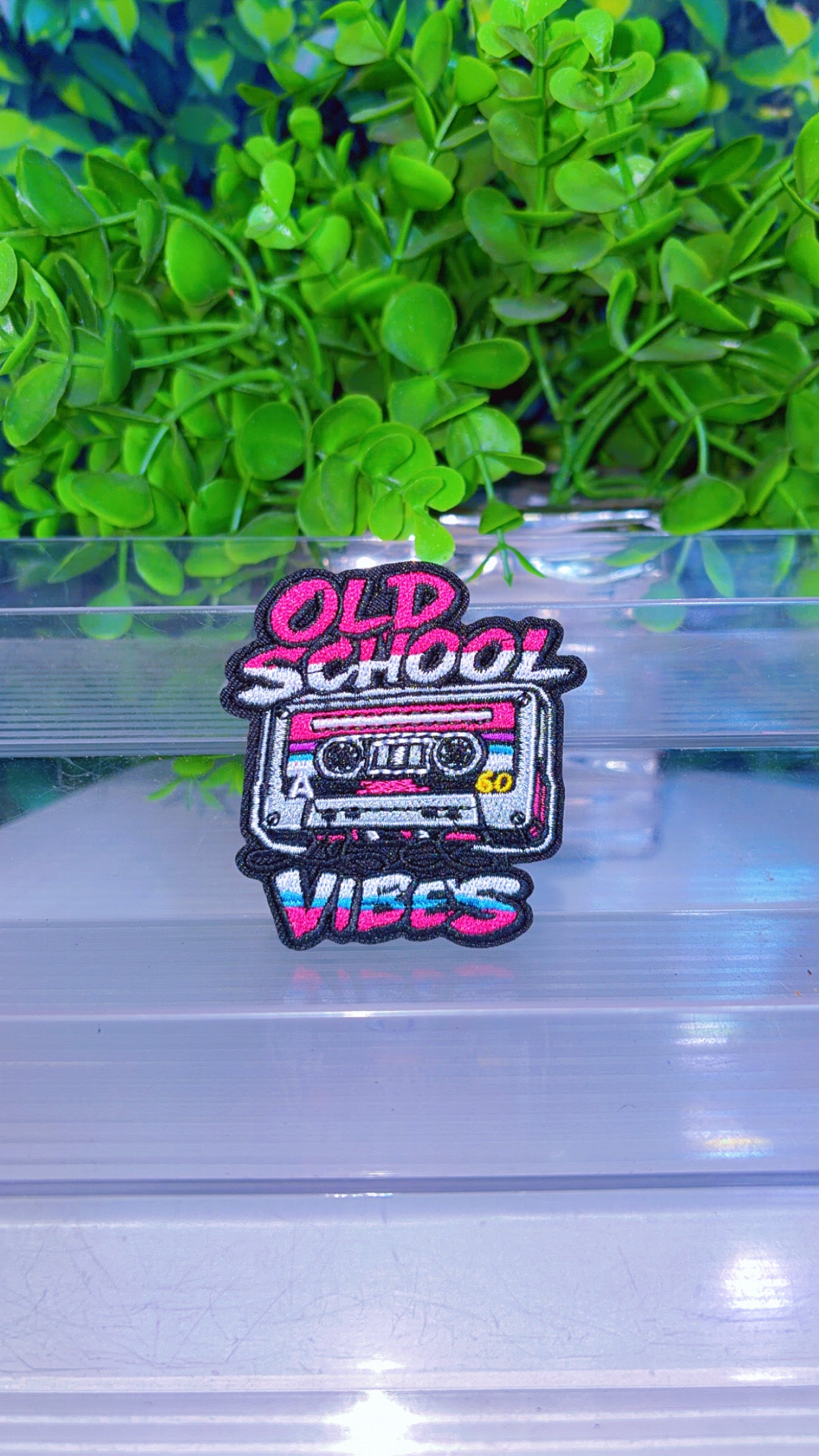 Old school vibes iron on patch