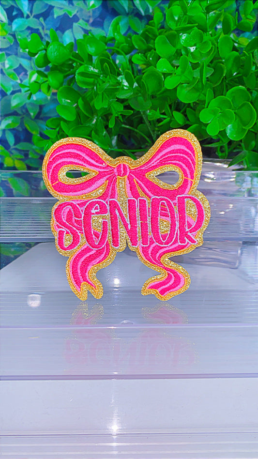 Glitter Senior iron on patch