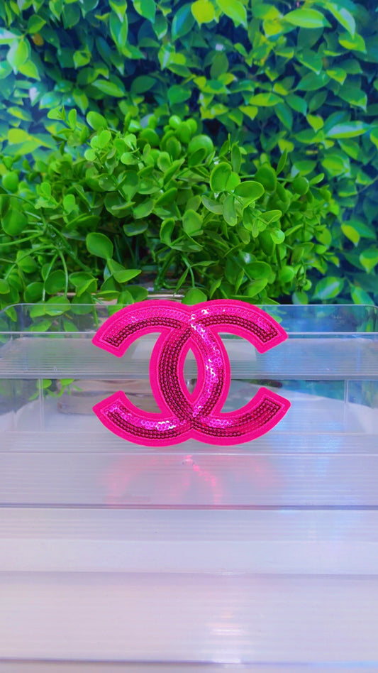 C sequin iron on patch (7 color options)