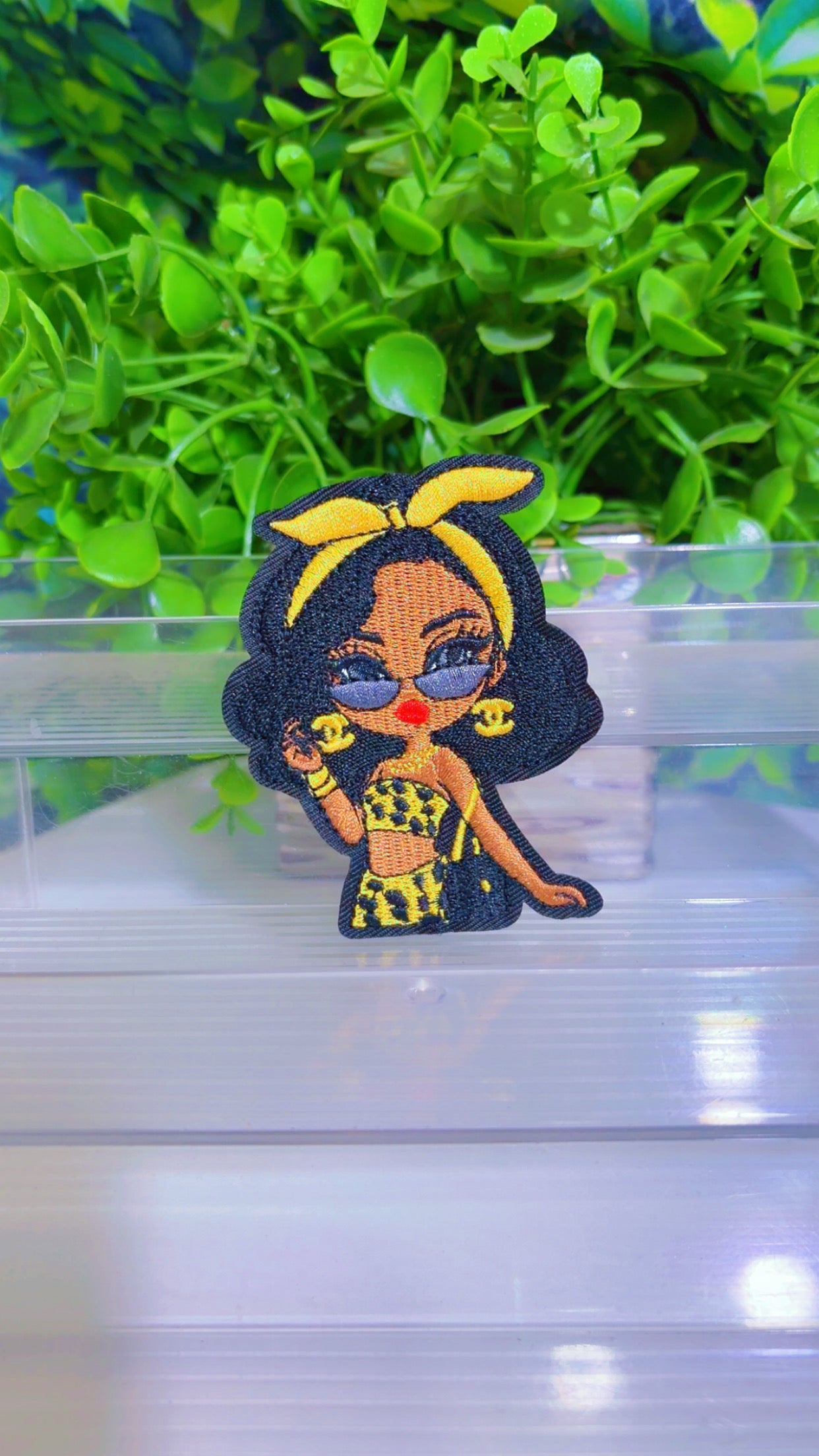 Sassy lady iron on patch
