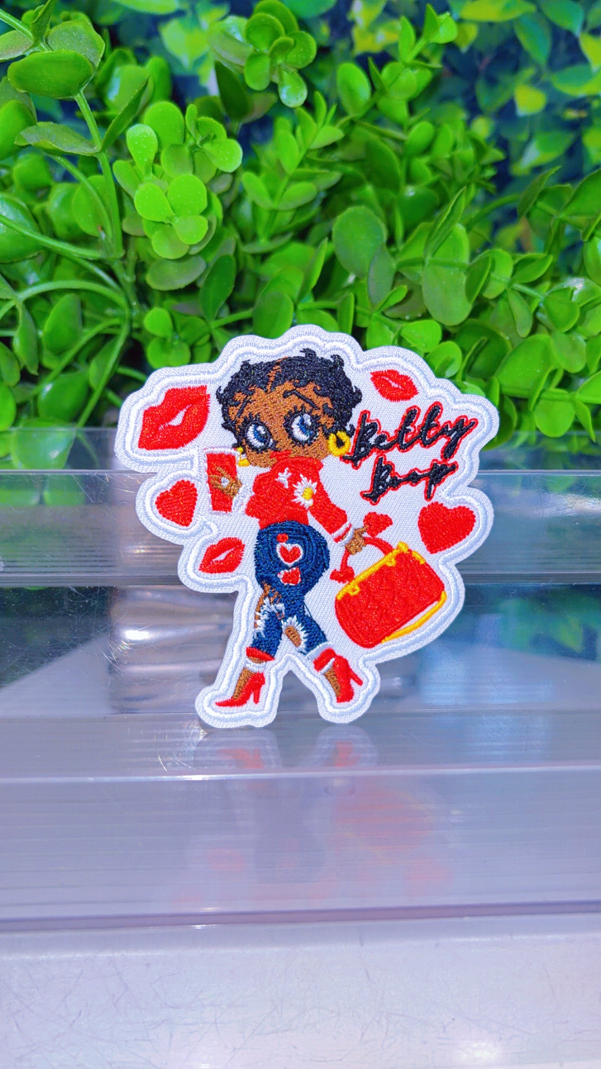 Betty iron on patch
