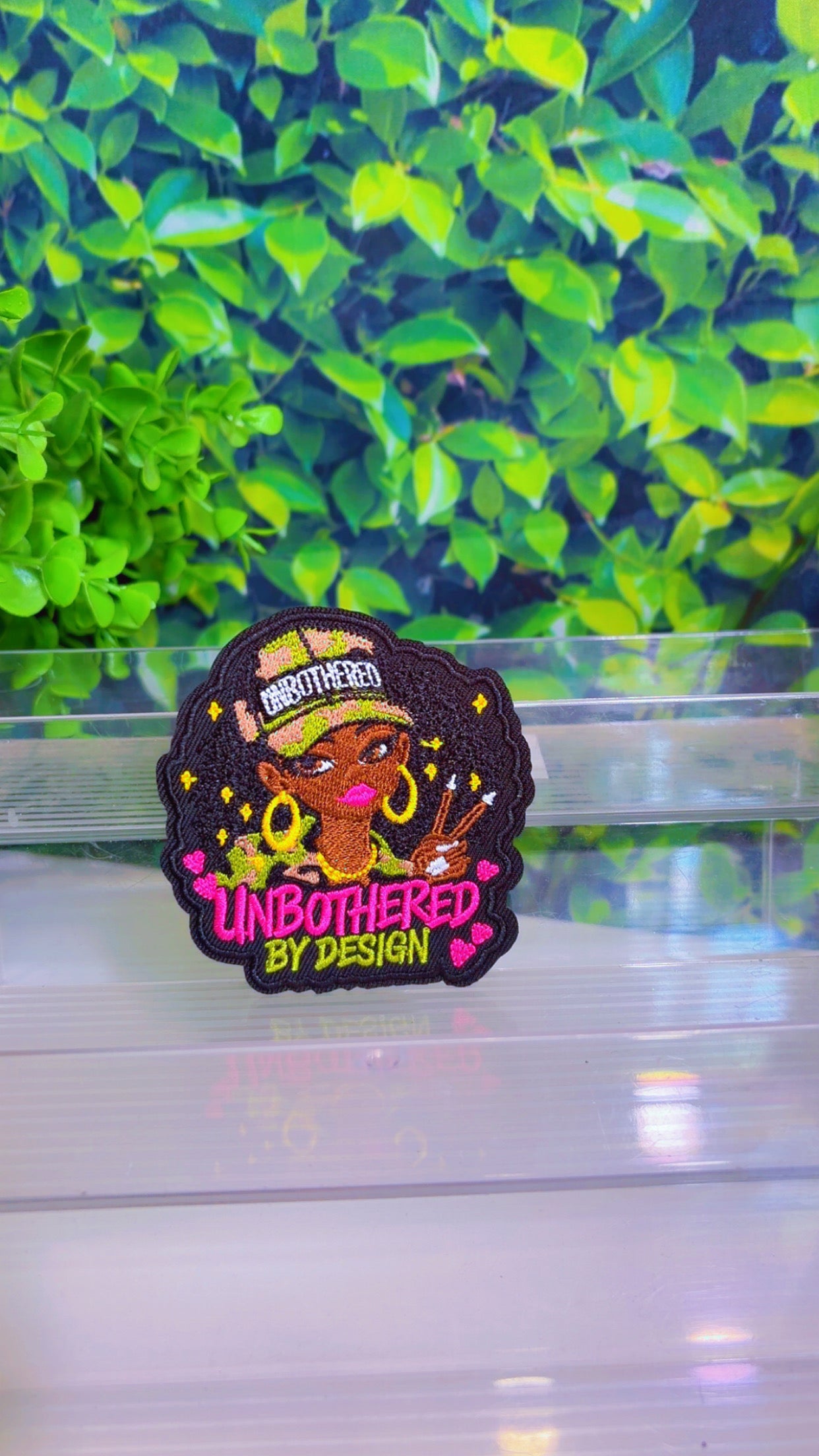 Unbothered by Design iron On patch