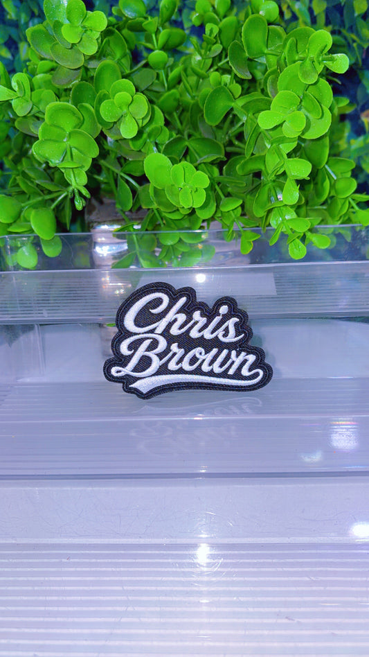 Chris Brown iron on patch