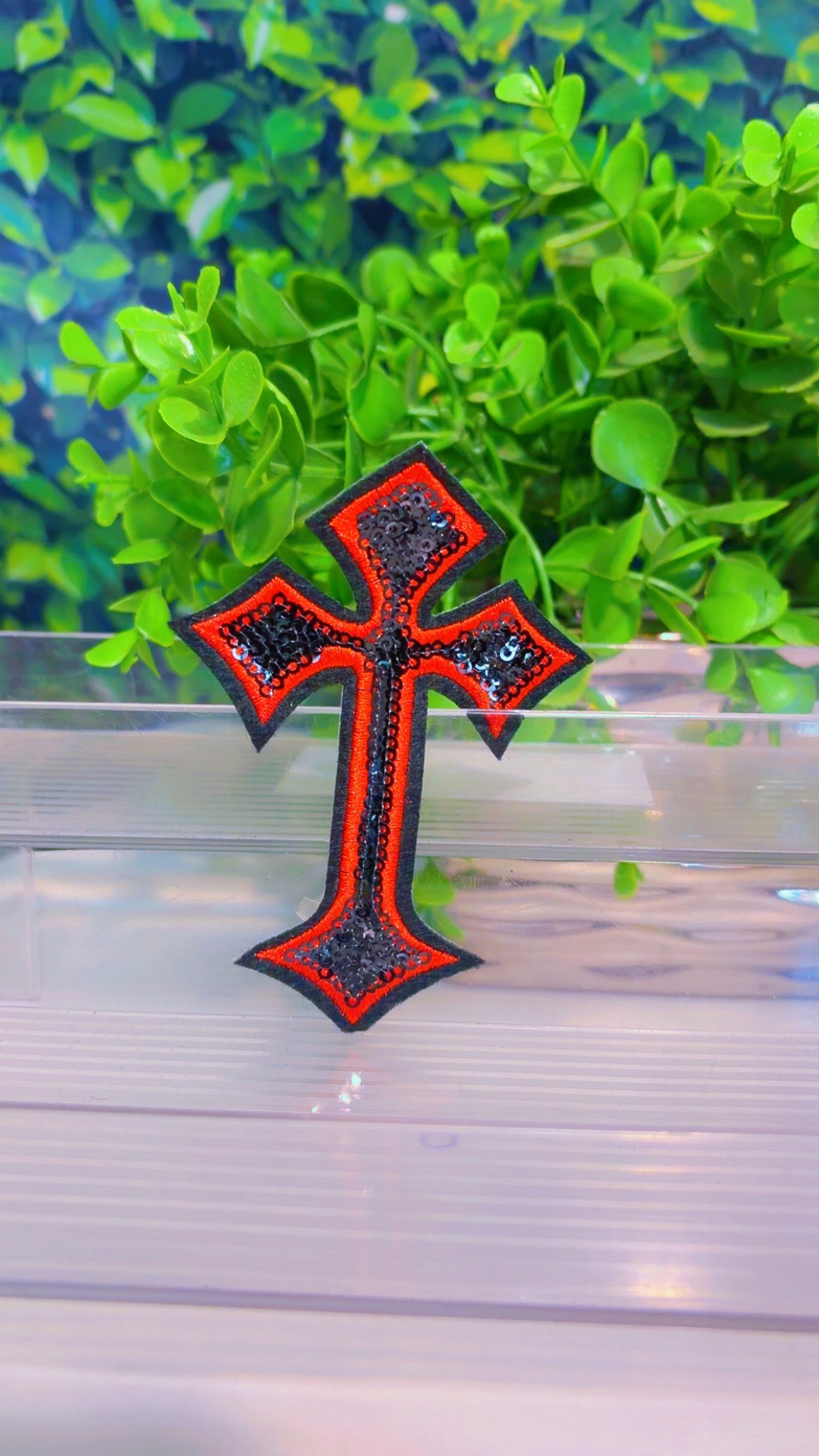 Iron on cross (5colors)
