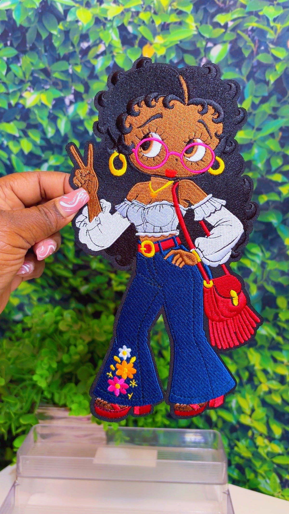 70’s Betty Big, medium and small iron on patch option