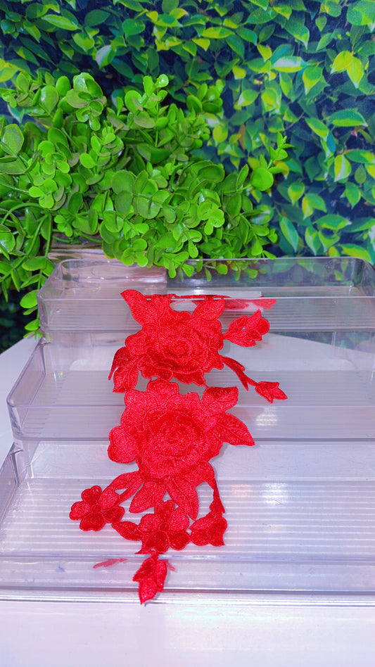 Red 3d flower