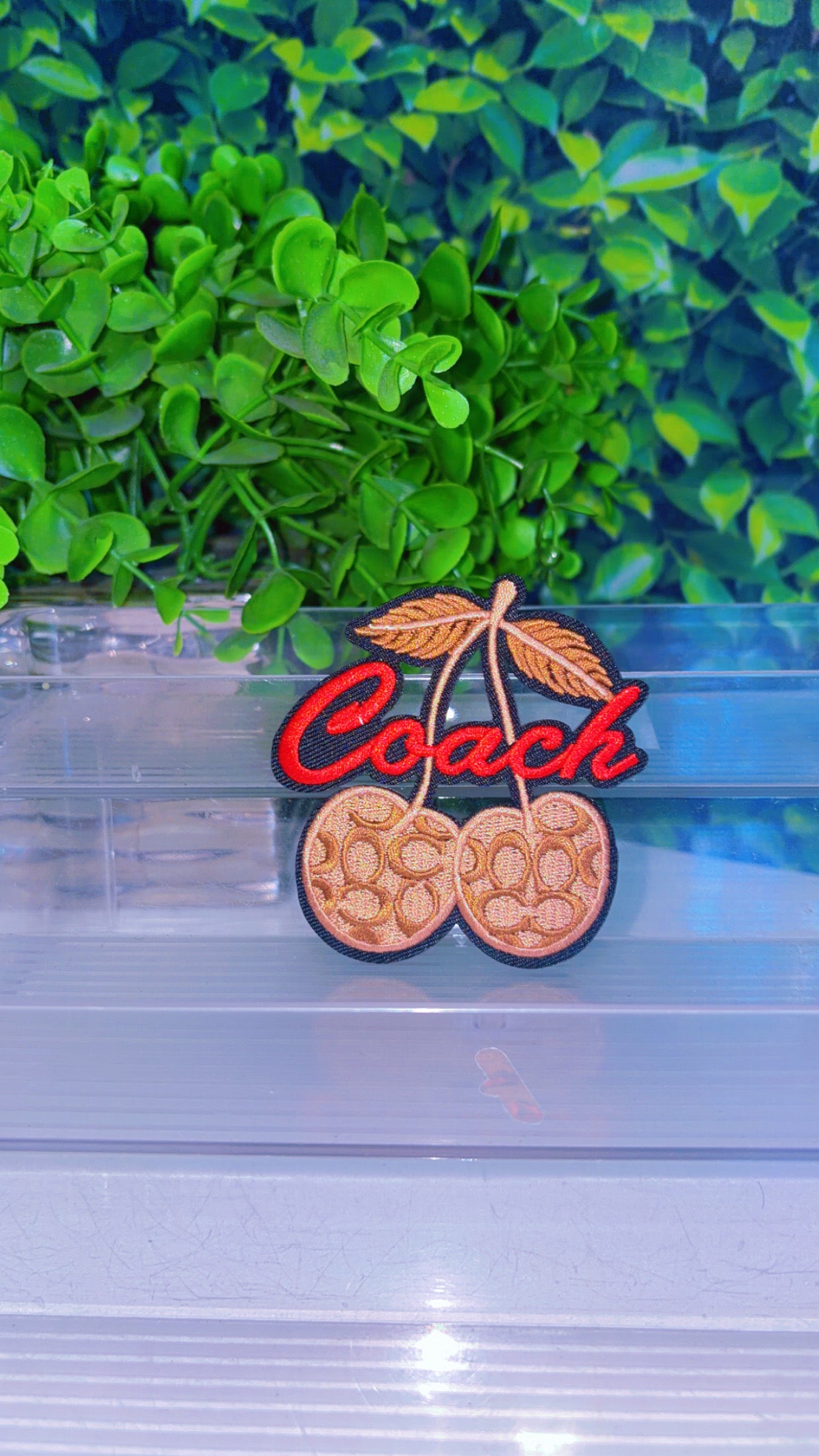 Cherry iron on patch