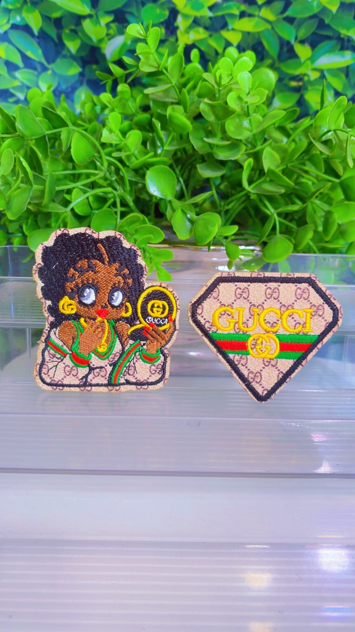 Make up iron on patch set