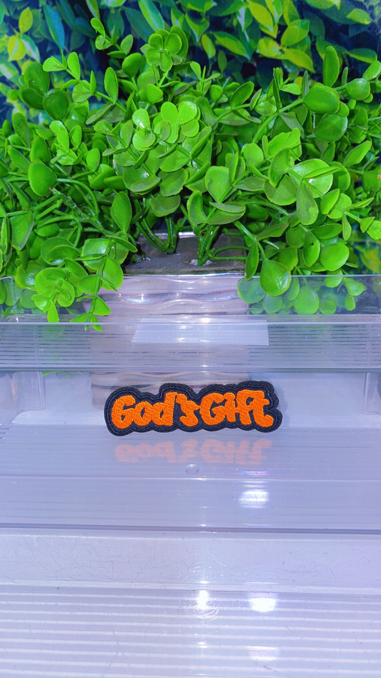 Gods gift iron on patch (3colors)