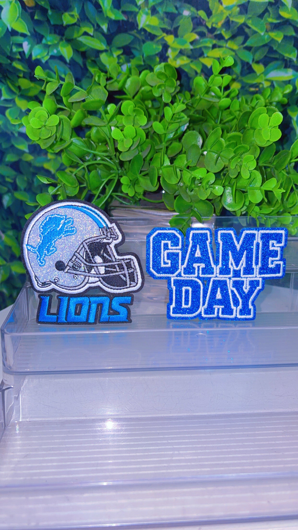 Sports iron on patch set
