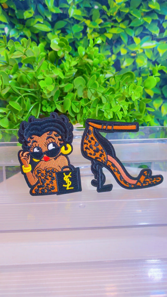 Lux iron on patch set