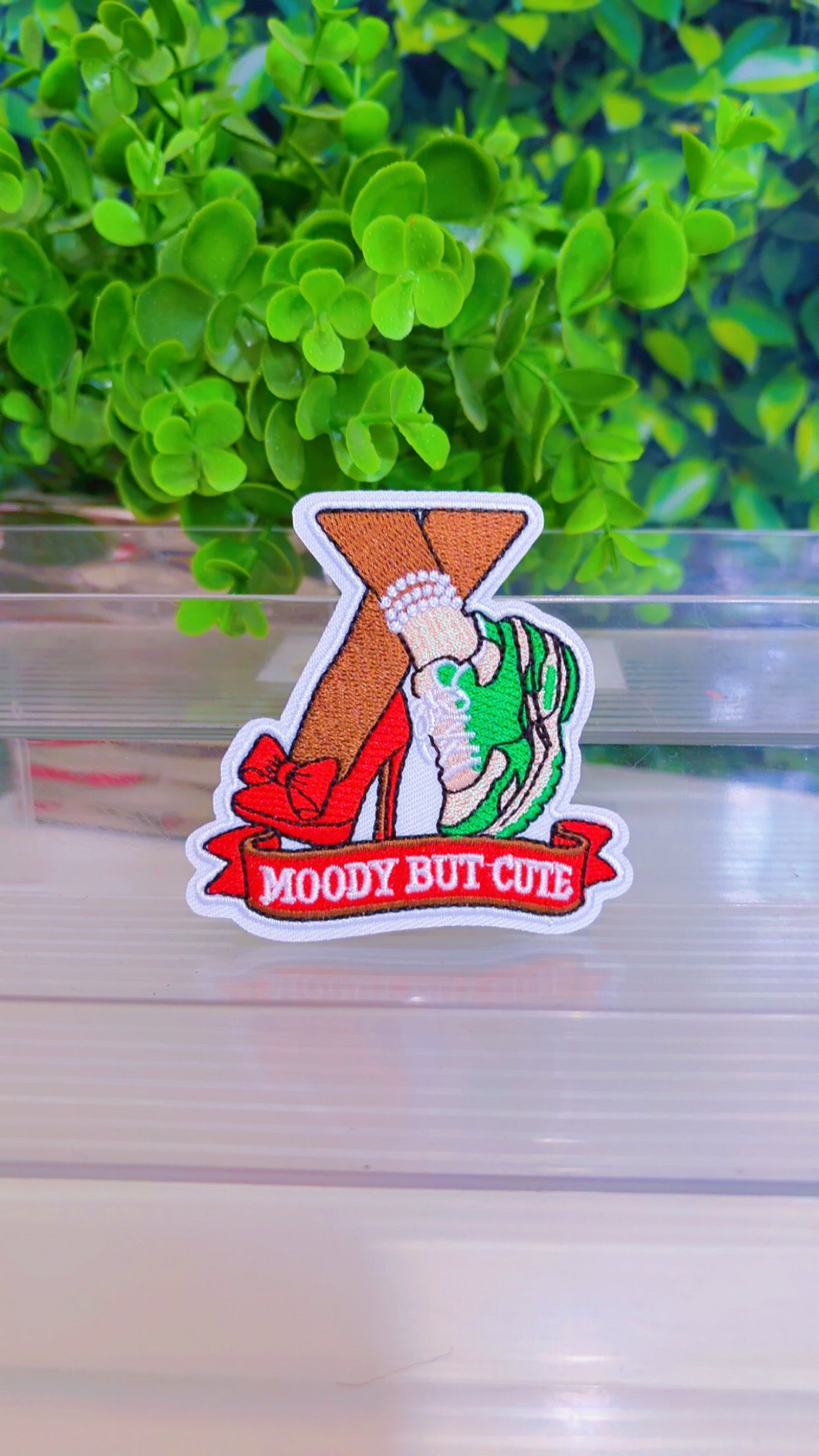 Moody but cute iron on patch