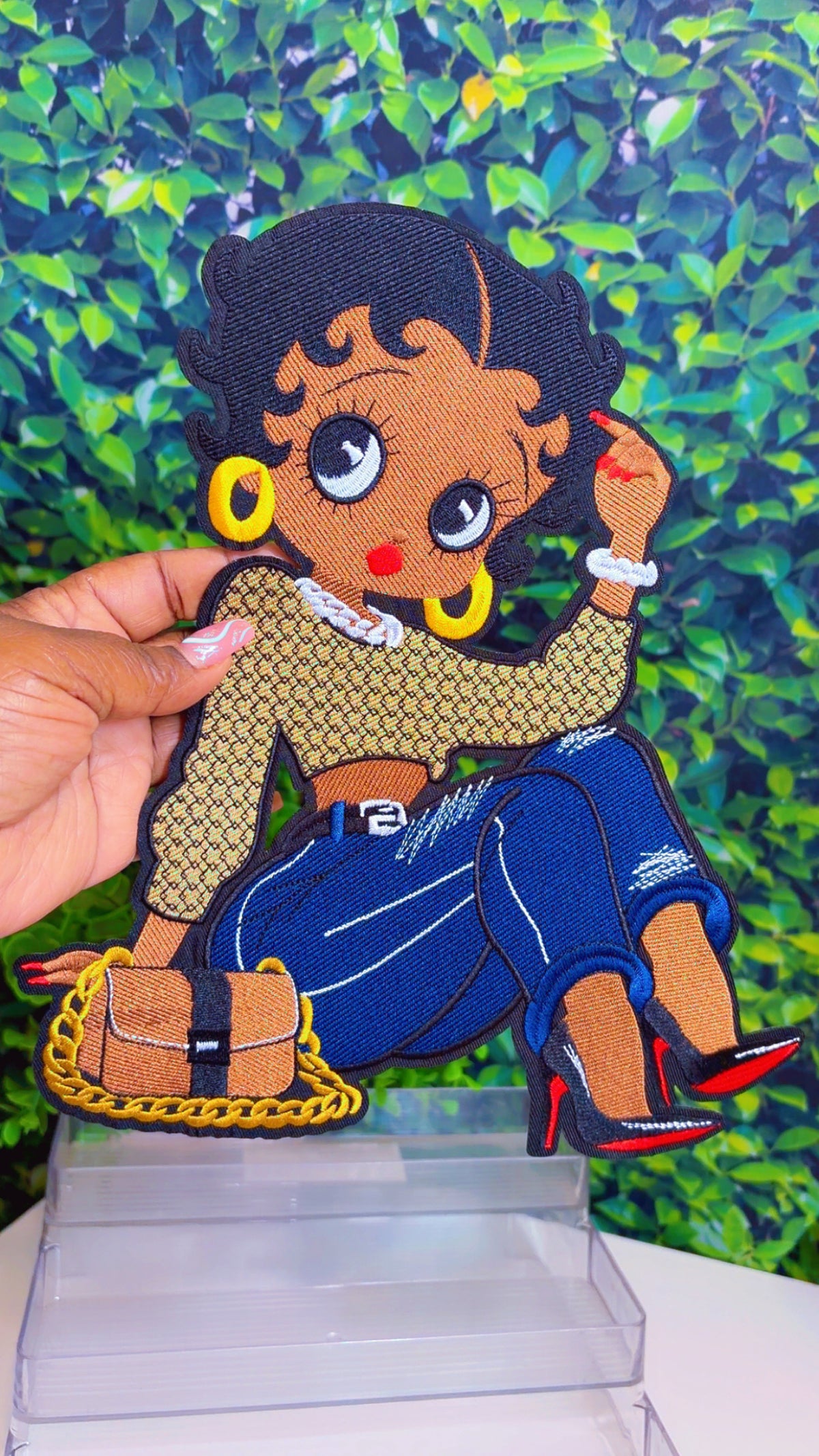 Betty iron on patch big or medium