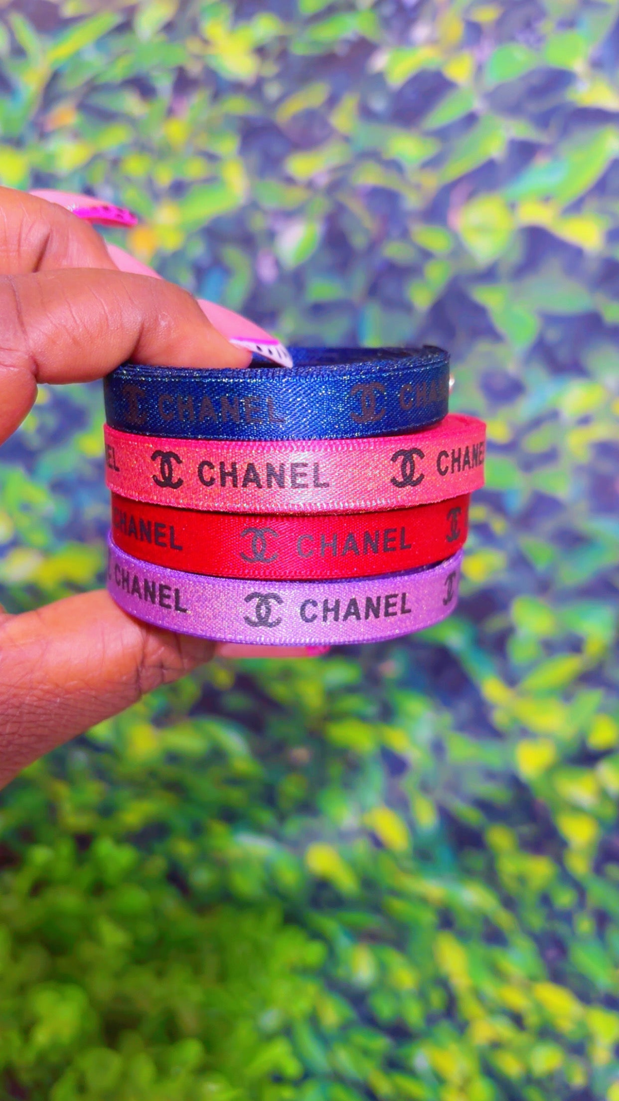 Lux glitter Ribbon (4 color options)