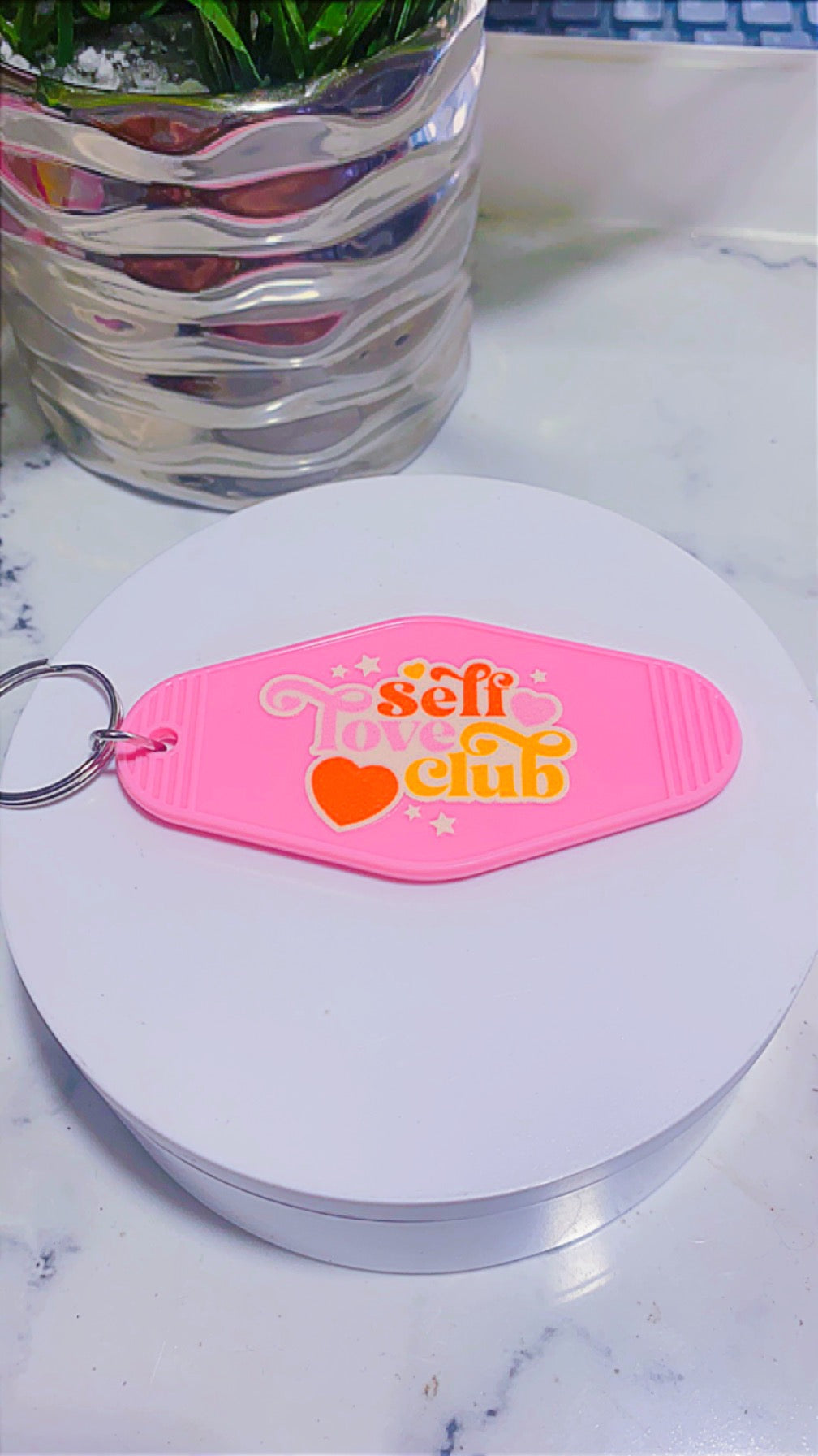 Self love club keychain