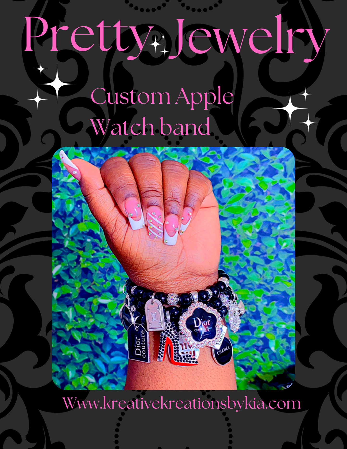 Beaded Apple Watch band