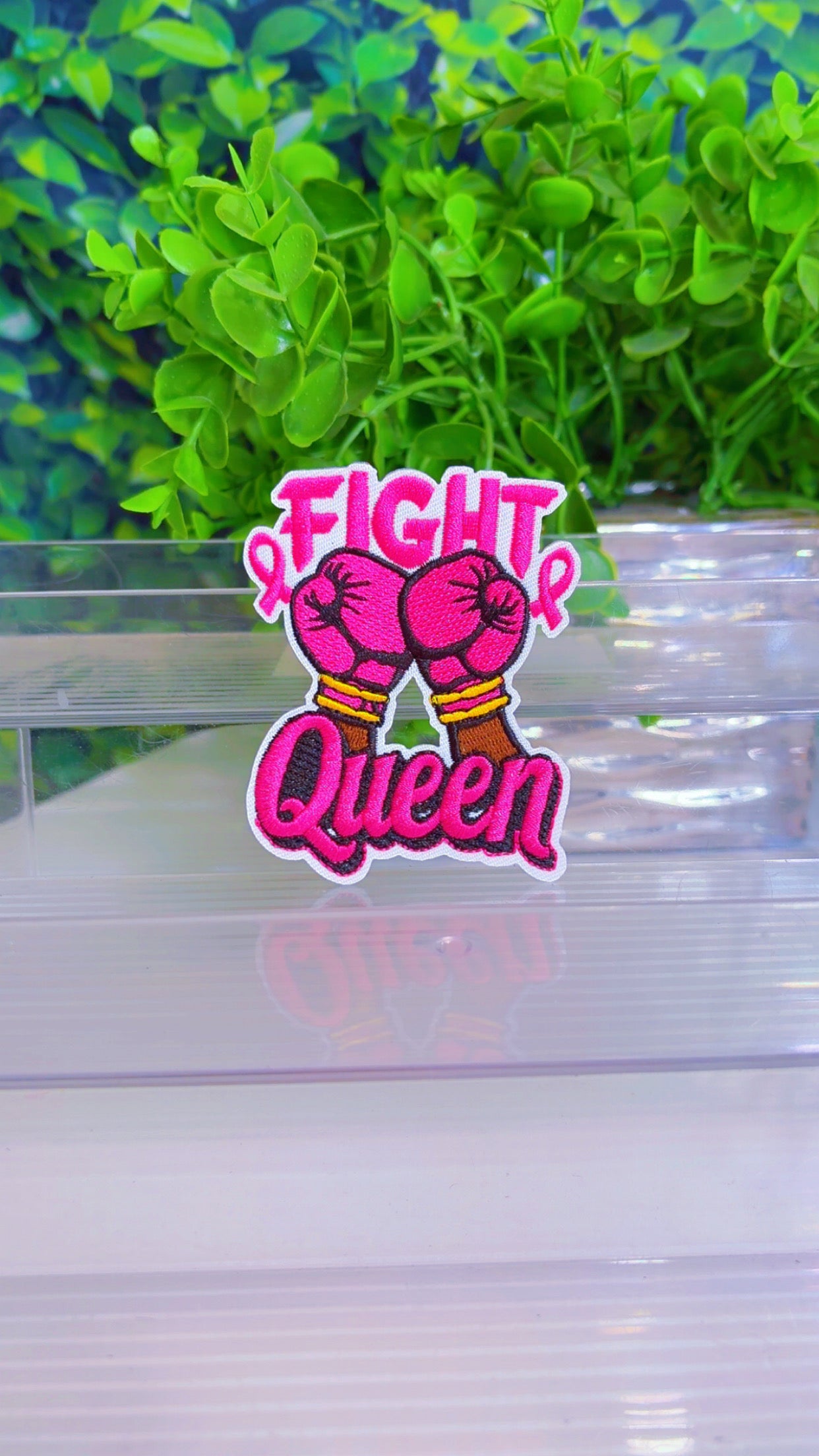 Fight Queen iron on patch medium, large and small