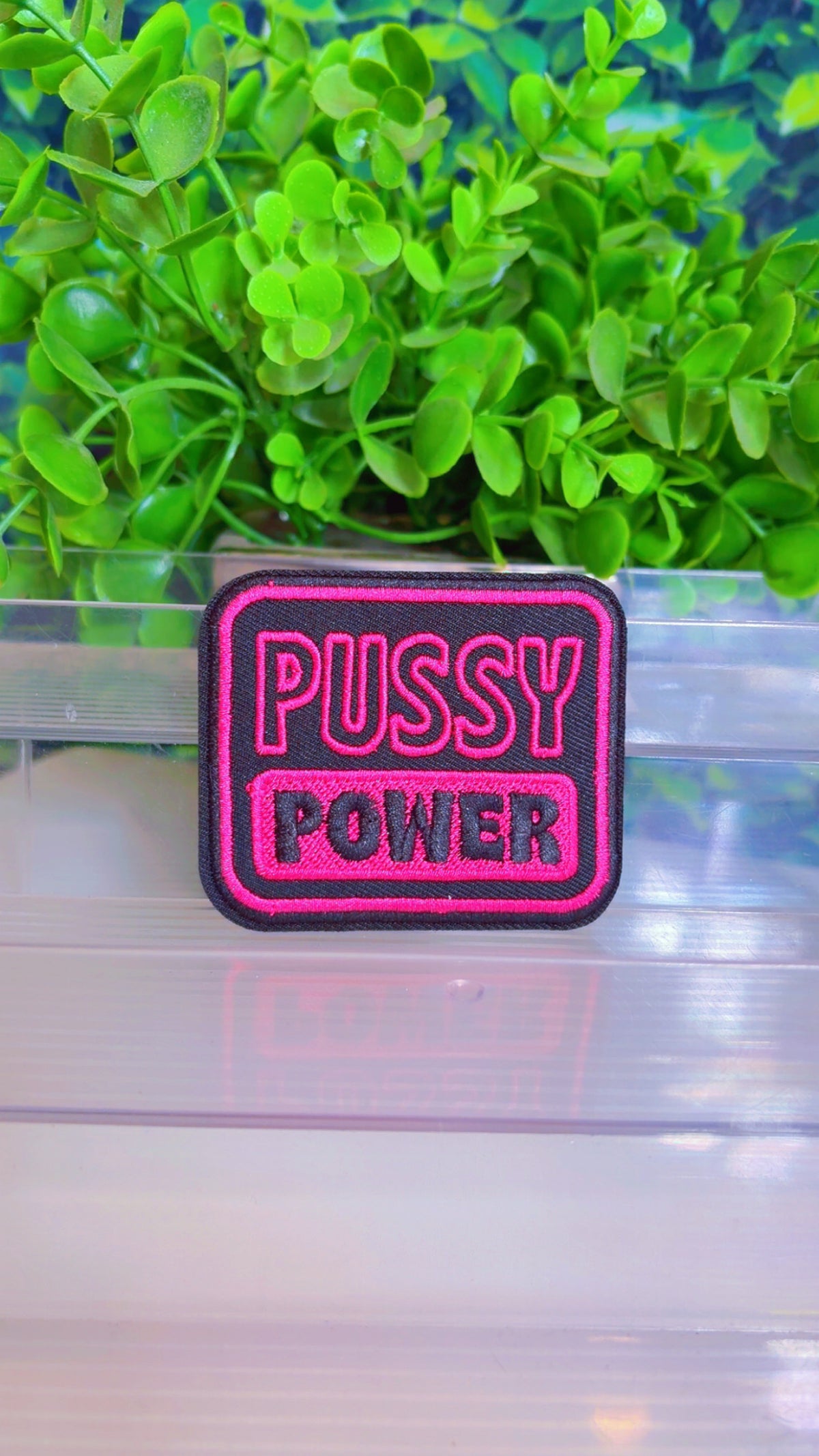 Pussy Power iron on patch
