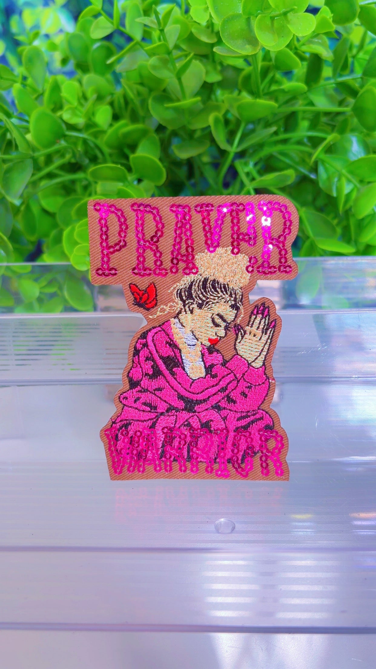 Prayer Warrior 🙏🏽 iron on patch