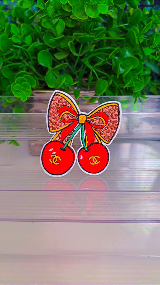 Lux cherry 🍒 iron on patch