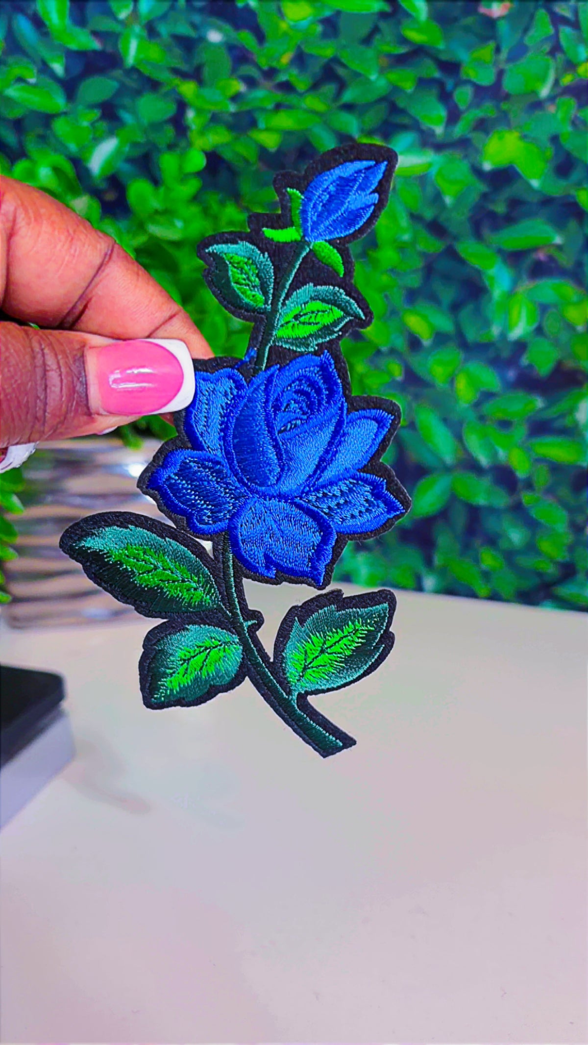 Flower on on patch (6 color options)