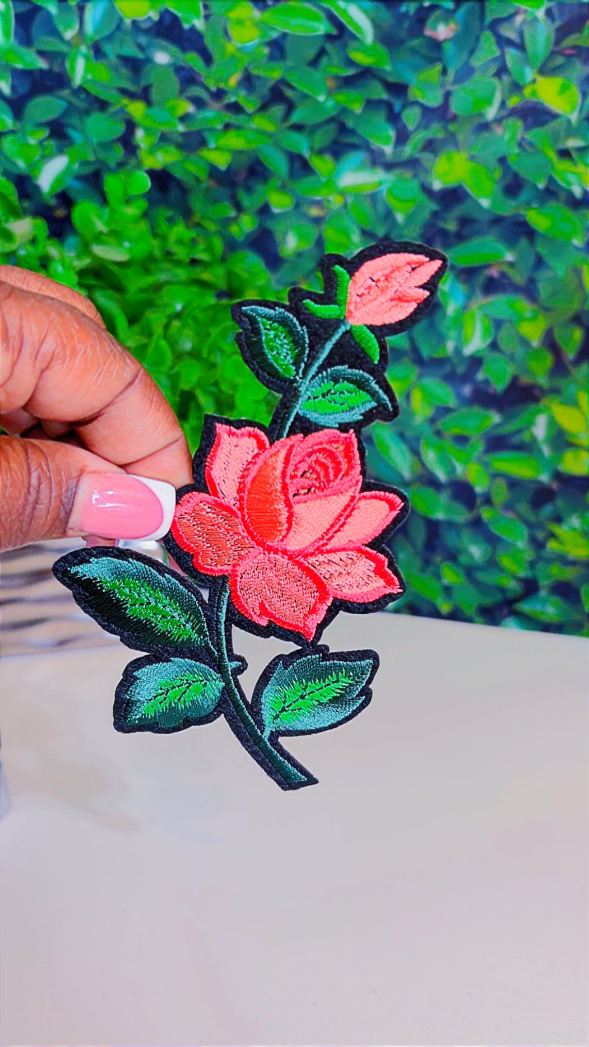 Flower on on patch (6 color options)