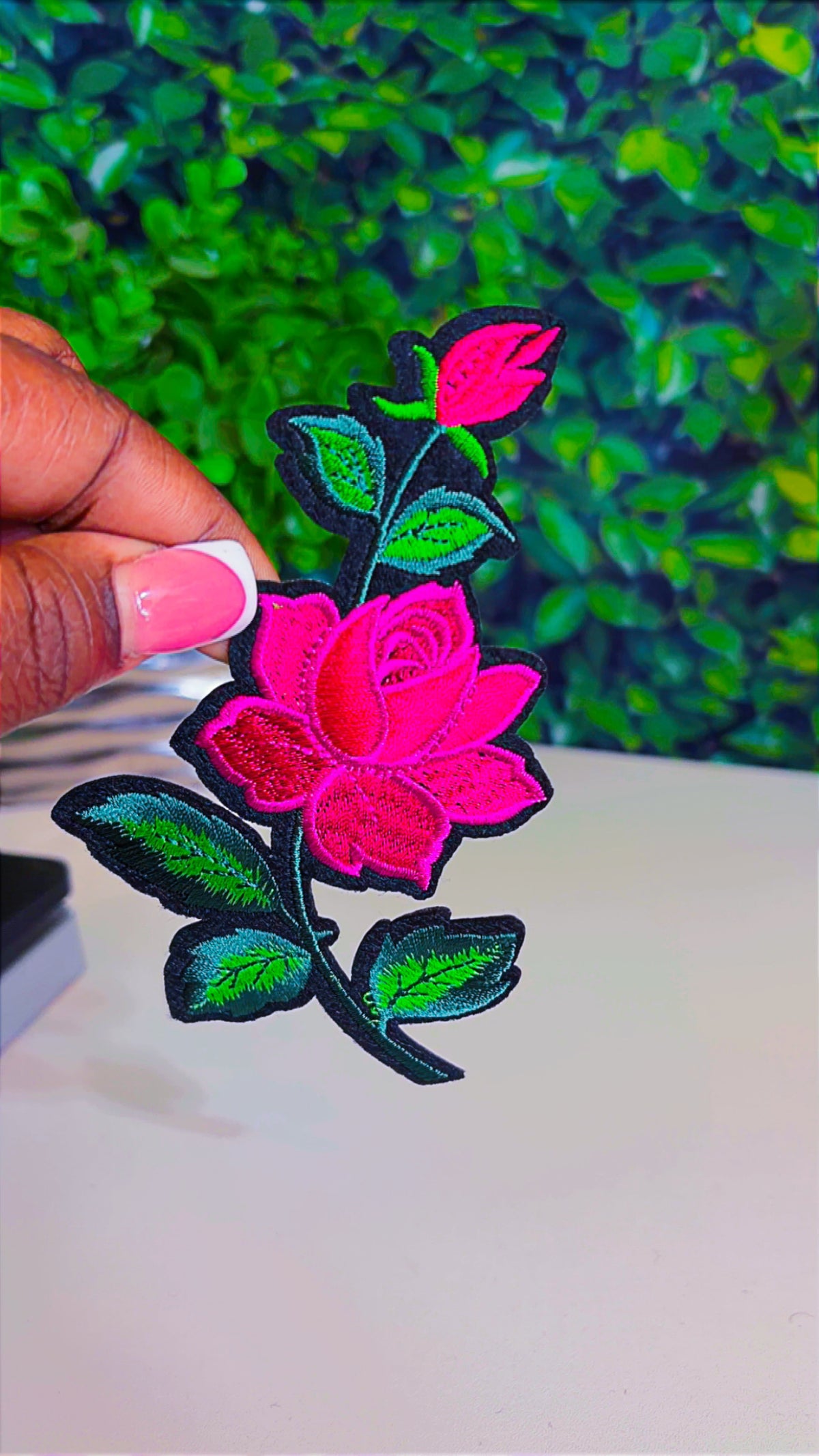 Flower on on patch (6 color options)