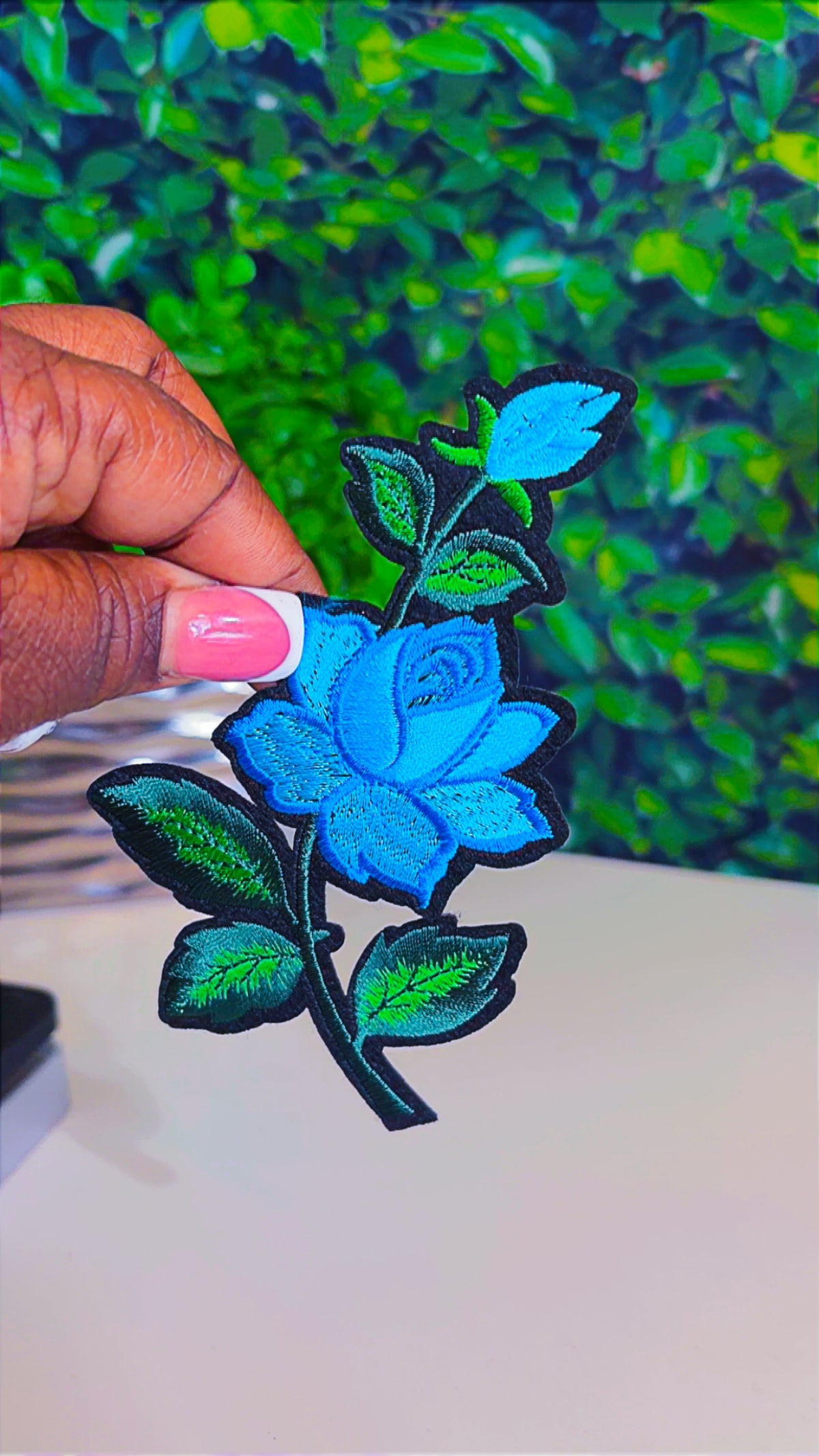 Flower on on patch (6 color options)