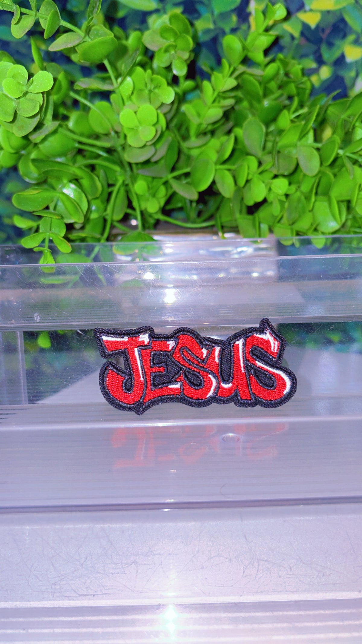 Jesus iron on patch (8 color options)