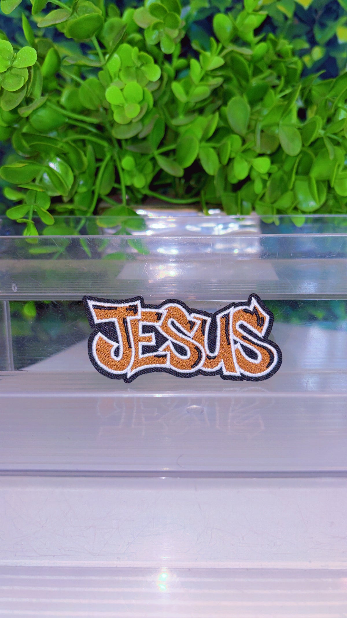 Jesus iron on patch (8 color options)