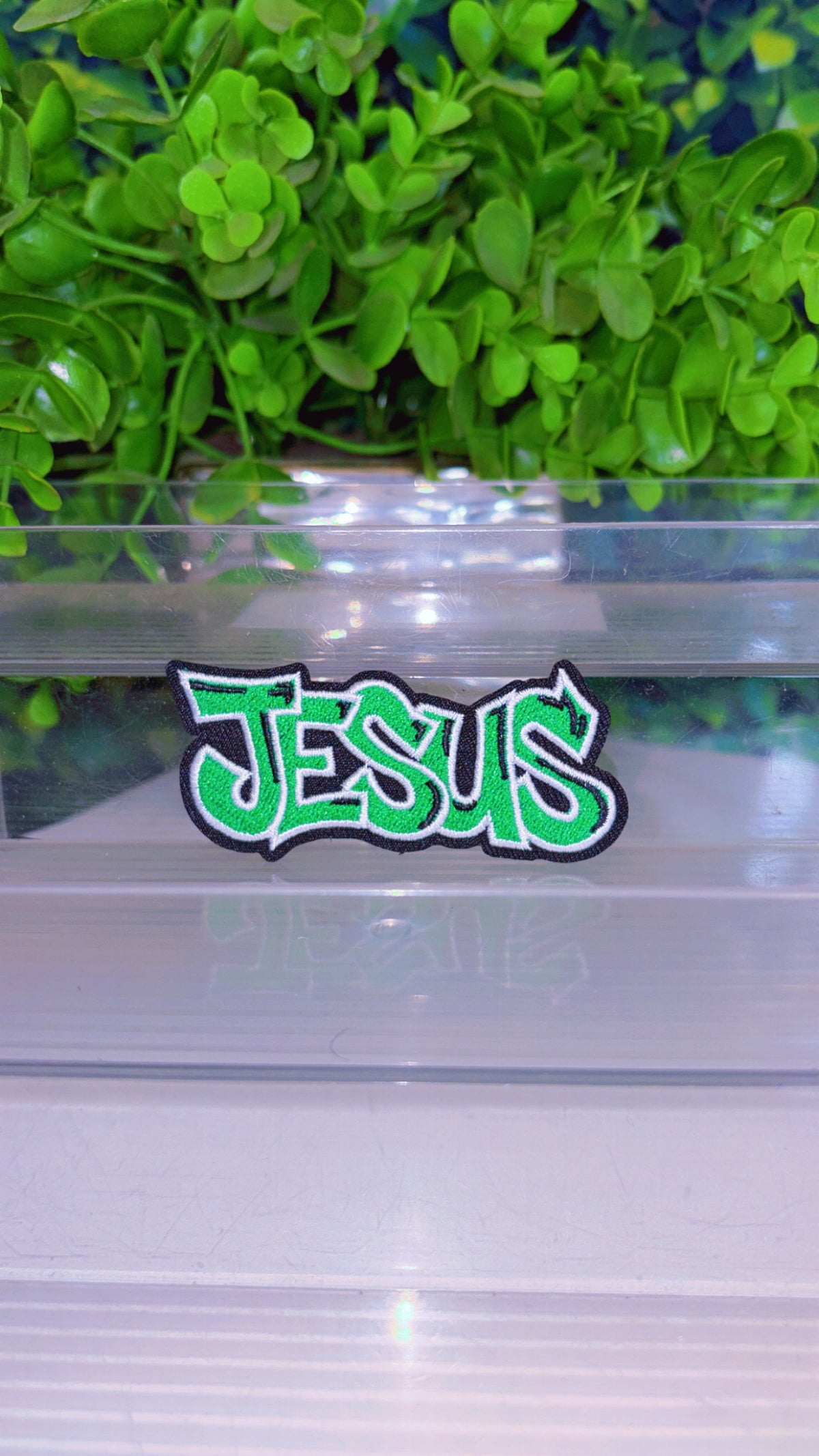 Jesus iron on patch (8 color options)