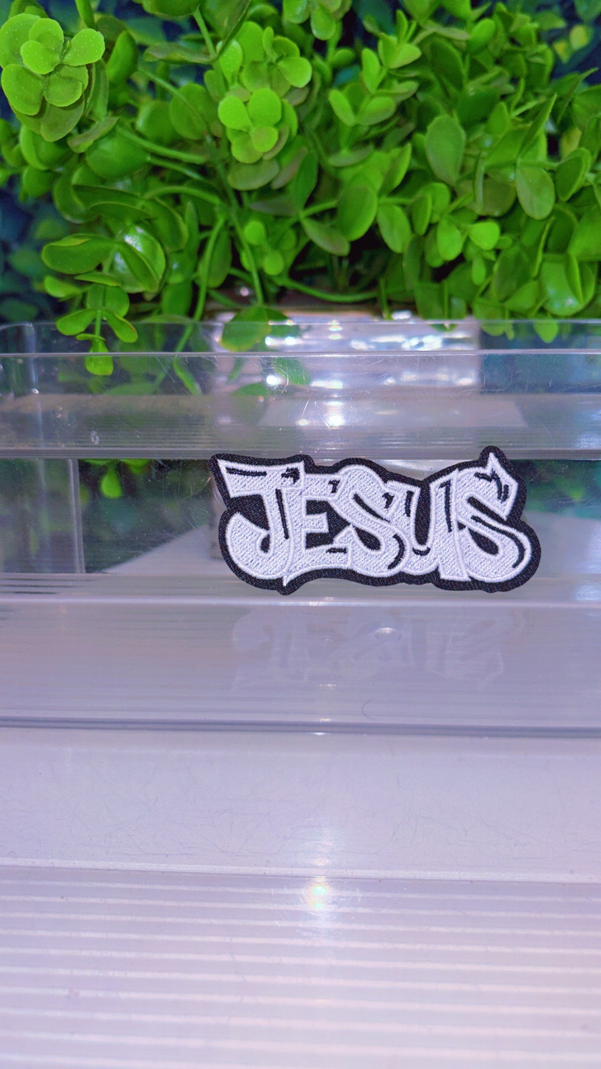 Jesus iron on patch (8 color options)