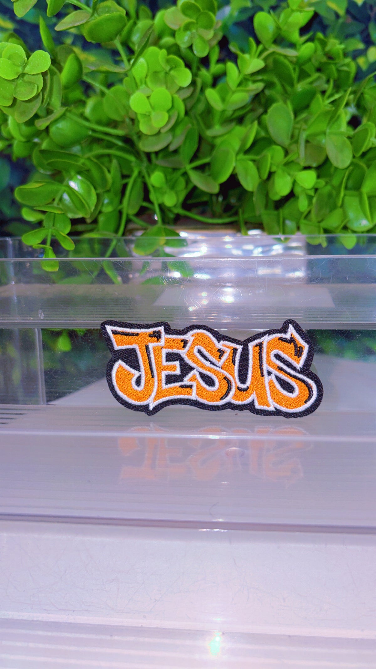 Jesus iron on patch (8 color options)