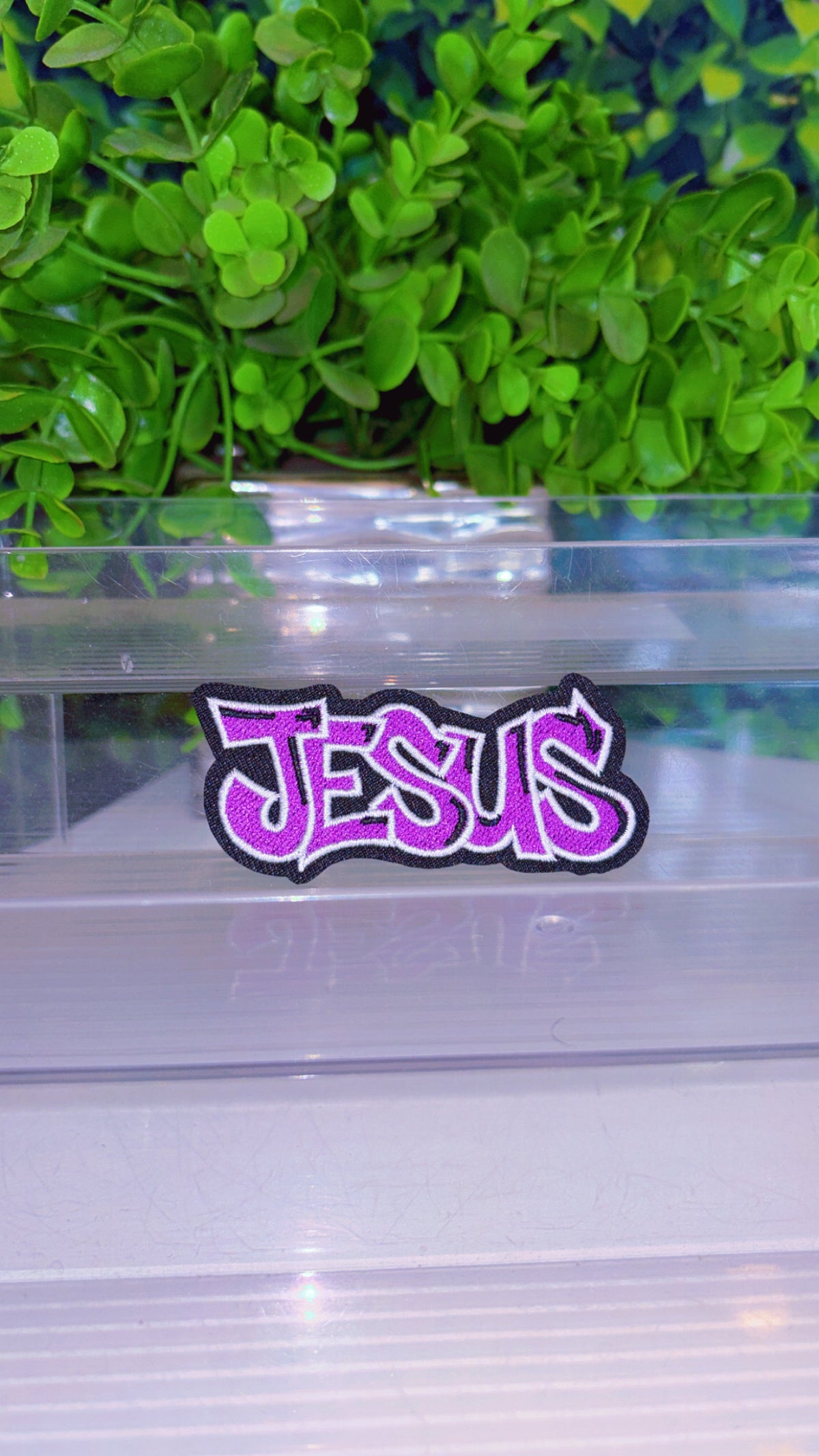 Jesus iron on patch (8 color options)